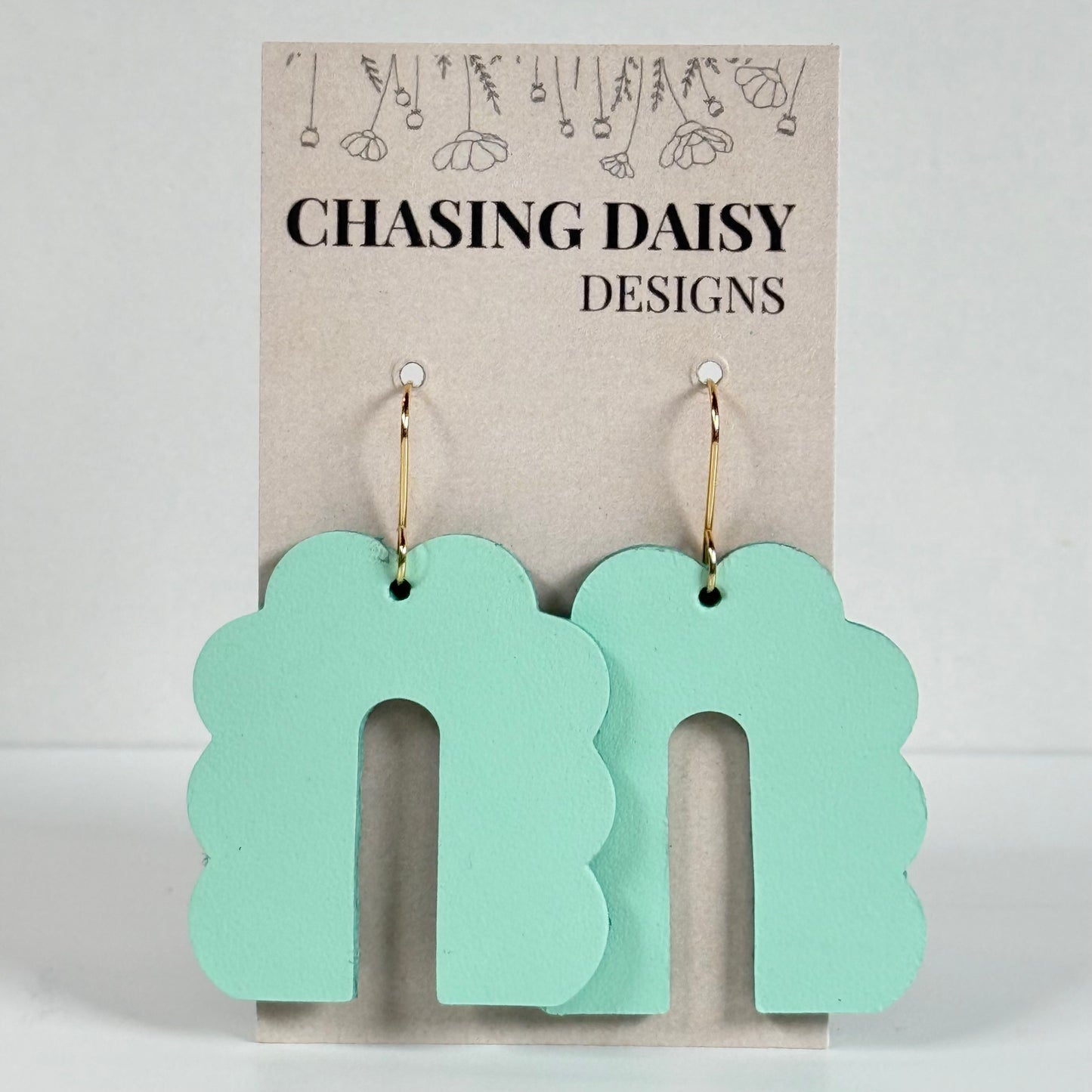 Scallop Arch Earrings – Solid Colors