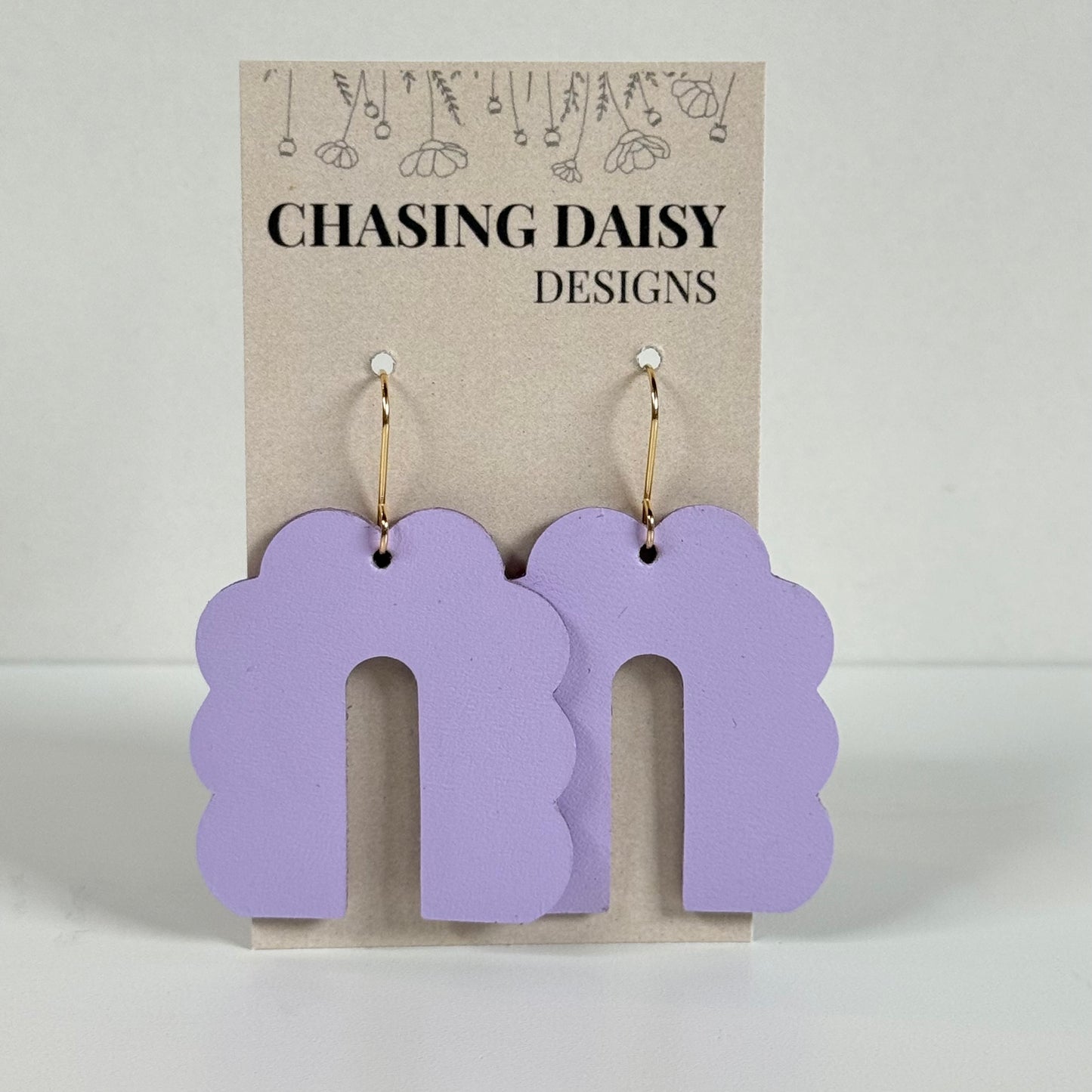 Scallop Arch Earrings – Solid Colors
