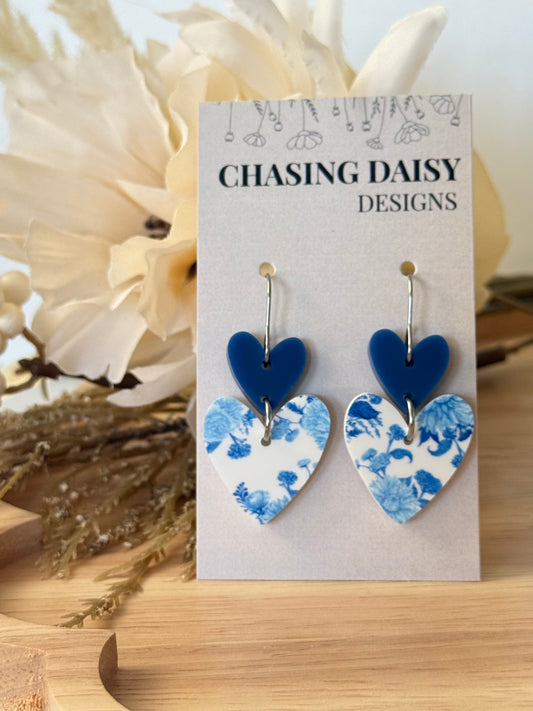 Blue Willow Hearts